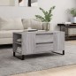 vidaXL Couchtisch Grau Sonoma 102x44,5x50 cm Holzwerkstoff vidaXL Couchtisch Grau Sonoma 102x44,5x50 cm Holzwerkstoff