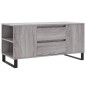 vidaXL Couchtisch Grau Sonoma 102x44,5x50 cm Holzwerkstoff vidaXL Couchtisch Grau Sonoma 102x44,5x50 cm Holzwerkstoff