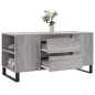 vidaXL Couchtisch Grau Sonoma 102x44,5x50 cm Holzwerkstoff vidaXL Couchtisch Grau Sonoma 102x44,5x50 cm Holzwerkstoff
