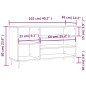 vidaXL Schuhregal Weiß 102x36x60 cm Holzwerkstoff vidaXL Schuhregal Weiß 102x36x60 cm Holzwerkstoff
