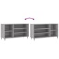 vidaXL Schuhregal Grau Sonoma 102x36x60 cm Holzwerkstoff vidaXL Schuhregal Grau Sonoma 102x36x60 cm Holzwerkstoff