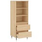 vidaXL Highboard Sonoma-Eiche 40x36x110 cm Holzwerkstoff vidaXL Highboard Sonoma-Eiche 40x36x110 cm Holzwerkstoff
