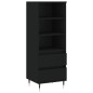 vidaXL Highboard Schwarz 40x36x110 cm Holzwerkstoff vidaXL Highboard Schwarz 40x36x110 cm Holzwerkstoff