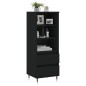vidaXL Highboard Schwarz 40x36x110 cm Holzwerkstoff vidaXL Highboard Schwarz 40x36x110 cm Holzwerkstoff