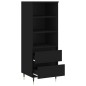 vidaXL Highboard Schwarz 40x36x110 cm Holzwerkstoff vidaXL Highboard Schwarz 40x36x110 cm Holzwerkstoff