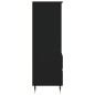 vidaXL Highboard Schwarz 40x36x110 cm Holzwerkstoff vidaXL Highboard Schwarz 40x36x110 cm Holzwerkstoff