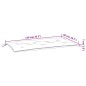 vidaXL Gartenbank-Auflage Rosa 110x50x7 cm Stoff vidaXL Gartenbank-Auflage Rosa 110x50x7 cm Stoff