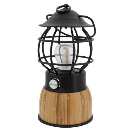 Eurotrail LED-Campinglampe Breeze Bambus Schwarz