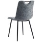 vidaXL Esszimmerstühle 4 Stk. Schwarz Kunstleder vidaXL Esszimmerstühle 4 Stk. Schwarz Kunstleder