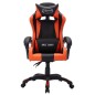 vidaXL Gaming-Stuhl mit RGB LED-Leuchten Orange und Schwarz Kunstleder vidaXL Gaming-Stuhl mit RGB LED-Leuchten Orange und Schwarz Kunstleder