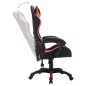 vidaXL Gaming-Stuhl mit RGB LED-Leuchten Orange und Schwarz Kunstleder vidaXL Gaming-Stuhl mit RGB LED-Leuchten Orange und Schwarz Kunstleder