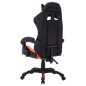 vidaXL Gaming-Stuhl mit RGB LED-Leuchten Orange und Schwarz Kunstleder vidaXL Gaming-Stuhl mit RGB LED-Leuchten Orange und Schwarz Kunstleder