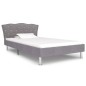 vidaXL Bettgestell Hellgrau Stoff 90×200 cm vidaXL Bettgestell Hellgrau Stoff 90×200 cm