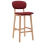 vidaXL Barhocker 2 Stk. Weinrot Stoff vidaXL Barhocker 2 Stk. Weinrot Stoff