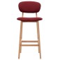 vidaXL Barhocker 2 Stk. Weinrot Stoff vidaXL Barhocker 2 Stk. Weinrot Stoff