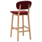 vidaXL Barhocker 2 Stk. Weinrot Stoff vidaXL Barhocker 2 Stk. Weinrot Stoff