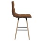 vidaXL Barhocker 2 Stk. Braun Stoff vidaXL Barhocker 2 Stk. Braun Stoff