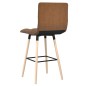vidaXL Barhocker 2 Stk. Braun Stoff vidaXL Barhocker 2 Stk. Braun Stoff