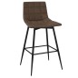 vidaXL Barhocker Dunkelbraun Kunstleder vidaXL Barhocker Dunkelbraun Kunstleder
