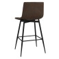 vidaXL Barhocker Dunkelbraun Kunstleder vidaXL Barhocker Dunkelbraun Kunstleder