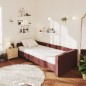 vidaXL Tagesbett USB Lila Stoff 90x200 cm vidaXL Tagesbett USB Lila Stoff 90x200 cm