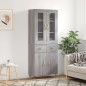 vidaXL Highboard Grau Sonoma 69,5x34x180 cm Holzwerkstoff vidaXL Highboard Grau Sonoma 69,5x34x180 cm Holzwerkstoff