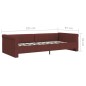 vidaXL Tagesbett USB Lila Stoff 90x200 cm vidaXL Tagesbett USB Lila Stoff 90x200 cm