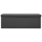 vidaXL Faltbare Sitzbank mit Stauraum Grau PVC vidaXL Faltbare Sitzbank mit Stauraum Grau PVC