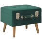 vidaXL Hocker mit Stauraum 40 cm Grün Samt vidaXL Hocker mit Stauraum 40 cm Grün Samt