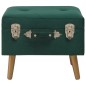 vidaXL Hocker mit Stauraum 40 cm Grün Samt vidaXL Hocker mit Stauraum 40 cm Grün Samt