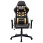 vidaXL Gaming-Stuhl Schwarz und Golden Kunstleder vidaXL Gaming-Stuhl Schwarz und Golden Kunstleder