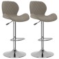 vidaXL Barhocker 2 Stk. Hellgrau Samt vidaXL Barhocker 2 Stk. Hellgrau Samt