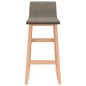 vidaXL Barhocker 2 Stk. Taupe Stoff