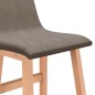 vidaXL Barhocker 2 Stk. Taupe Stoff