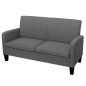 vidaXL 2-Sitzersofa 135 x 65 x76 cm Dunkelgrau vidaXL 2-Sitzersofa 135 x 65 x76 cm Dunkelgrau