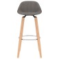 vidaXL Barhocker 2 Stk. Hellgrau Stoff vidaXL Barhocker 2 Stk. Hellgrau Stoff