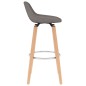 vidaXL Barhocker 2 Stk. Hellgrau Stoff vidaXL Barhocker 2 Stk. Hellgrau Stoff