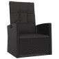 4-tlg. Garten-Lounge-Set mit Kissen Schwarz Poly Rattan 4-tlg. Garten-Lounge-Set mit Kissen Schwarz Poly Rattan