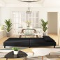 vidaXL Schlafsofa 2-Sitzer mit 2 Kissen Schwarz Samt vidaXL Schlafsofa 2-Sitzer mit 2 Kissen Schwarz Samt