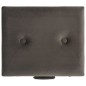 vidaXL Hocker mit Stauraum 40 cm Grau Samt vidaXL Hocker mit Stauraum 40 cm Grau Samt
