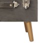 vidaXL Hocker mit Stauraum 40 cm Grau Samt vidaXL Hocker mit Stauraum 40 cm Grau Samt