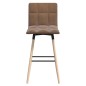 vidaXL Barhocker 2 Stk. Taupe Stoff vidaXL Barhocker 2 Stk. Taupe Stoff