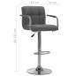vidaXL Barhocker 2 Stk. Hellgrau Stoff vidaXL Barhocker 2 Stk. Hellgrau Stoff