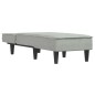 vidaXL Chaiselongue Hellgrau Samt vidaXL Chaiselongue Hellgrau Samt