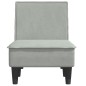 vidaXL Chaiselongue Hellgrau Samt vidaXL Chaiselongue Hellgrau Samt