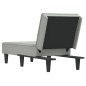 vidaXL Chaiselongue Hellgrau Samt vidaXL Chaiselongue Hellgrau Samt