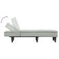 vidaXL Chaiselongue Hellgrau Samt vidaXL Chaiselongue Hellgrau Samt