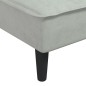 vidaXL Chaiselongue Hellgrau Samt vidaXL Chaiselongue Hellgrau Samt