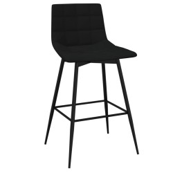 vidaXL Barhocker Schwarz Samt