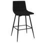 vidaXL Barhocker Schwarz Samt vidaXL Barhocker Schwarz Samt